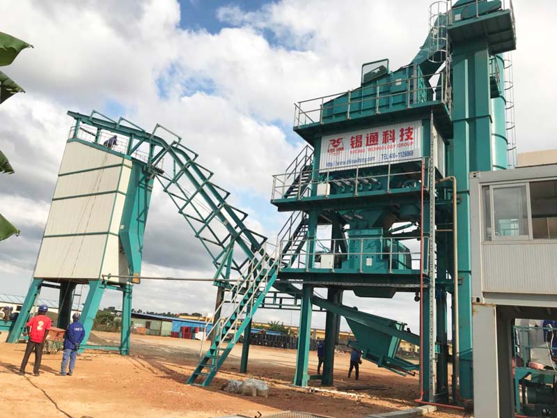 Xitong asphalt plant successfully completed the installation and acceptance in Congo (DRC)